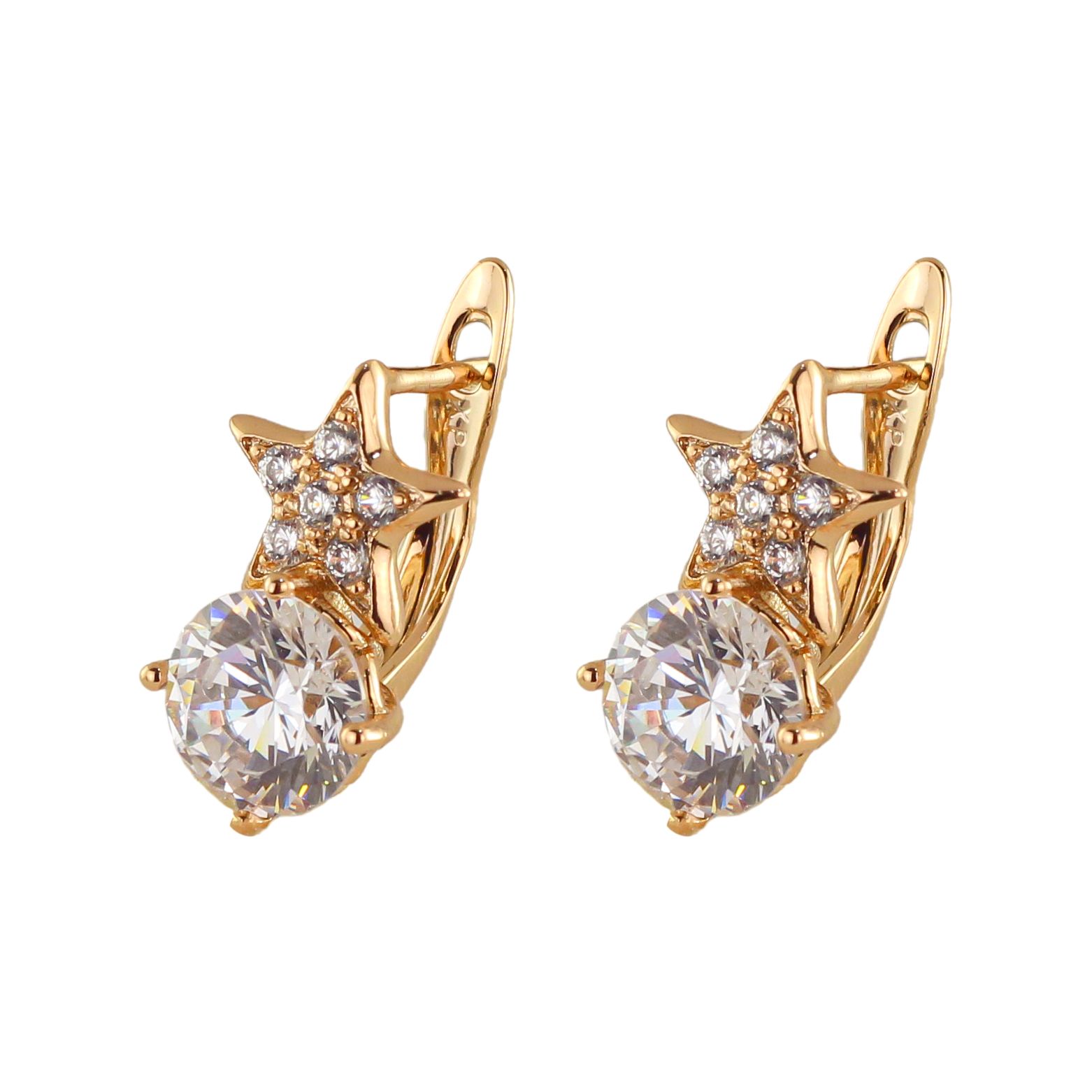 گوشواره زنانه ژوپینگ مدل ستاره کد cs391 -  - 1
