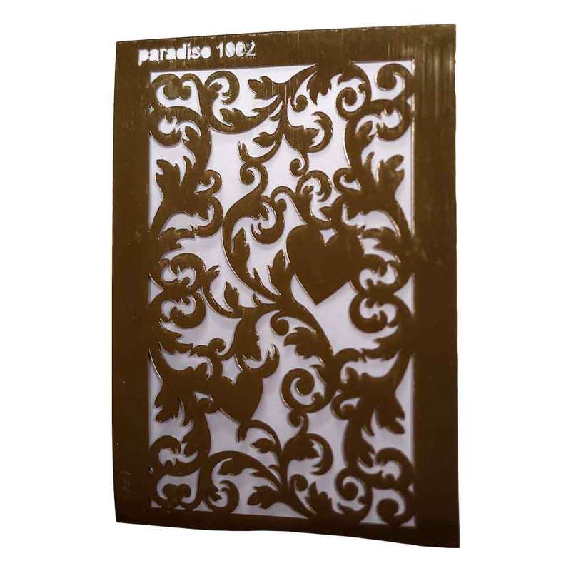 شابلون طرح قلب و هاشور کد Fr1002