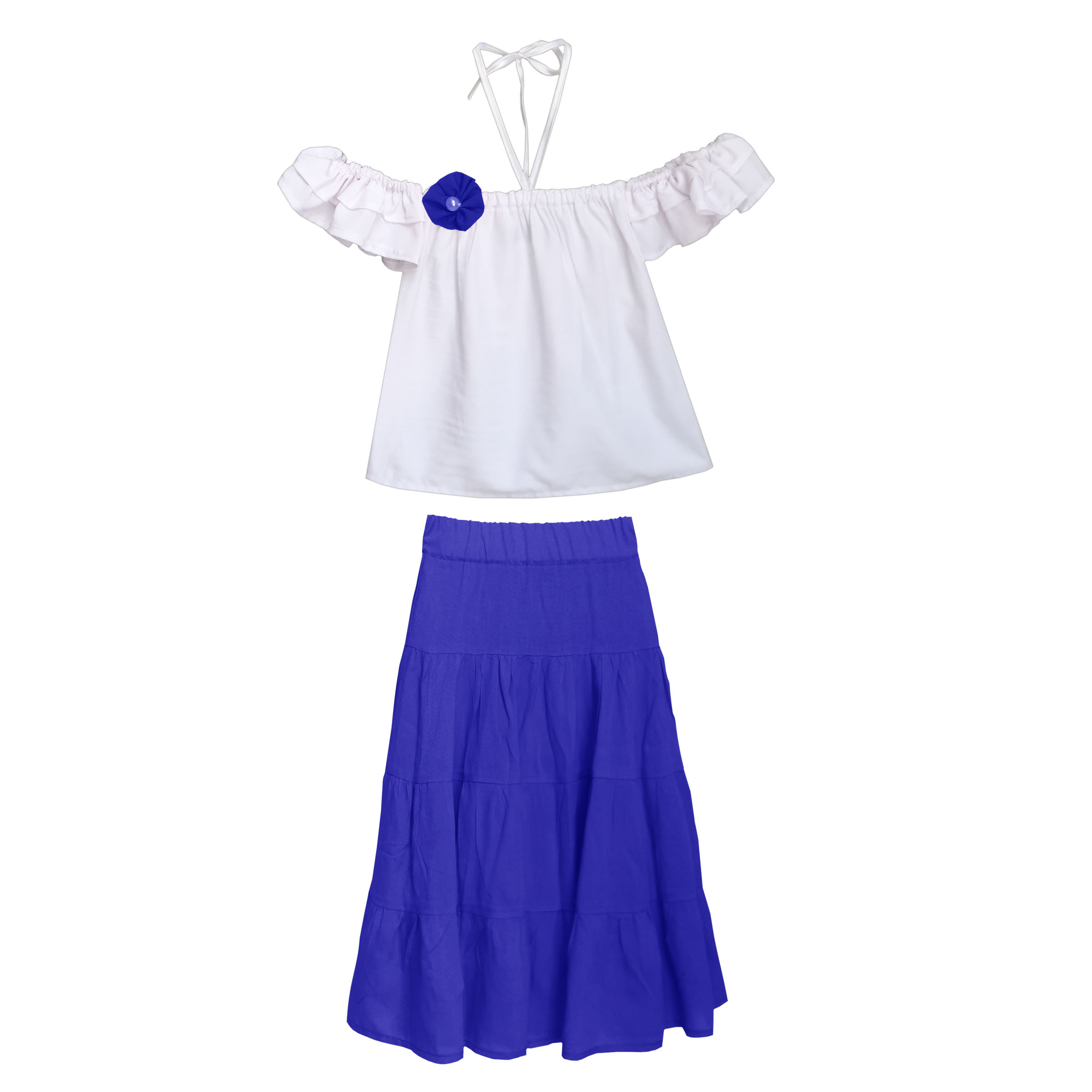 ست بلوز و دامن دخترانه مدل رز