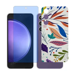 Glass Together model Anti-blue Screen Protector Suitable for Samsung Galaxy A55 Mobile Phone with Back cover sticker