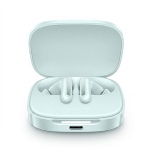 هدفون بلوتوثی شیائومی مدل Redmi Buds 6 با نویز کنسلینگ فعال (ANC)، درگاه شارژ USB Type-C، دارای میکروفون دوگانه با ENC (کاهش نویز محیط)، مقاوم در برابر رطوبت و عرق