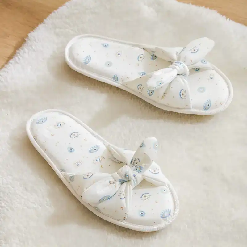 دمپایی حوله‌ای ال سی وایکیکی مدل ول سافت استپ دار