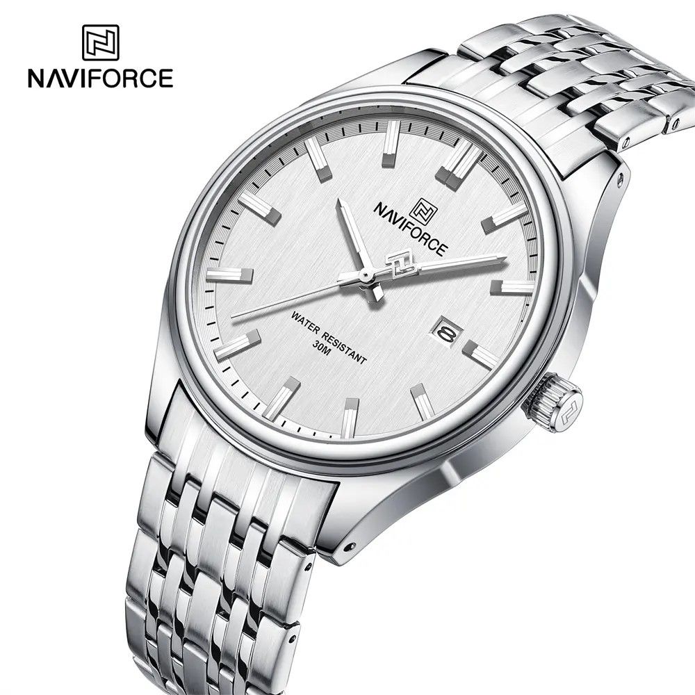ست ساعت مچی عقربه ای زنانه و مردانه نیوی فورس مدل NF8039SSW -  - 2