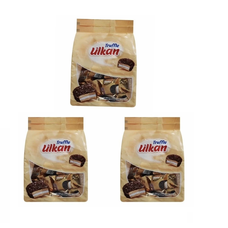 شکلات کوکی الکان طلایی نیلی تو - 225 گرم بسته 3 عددی