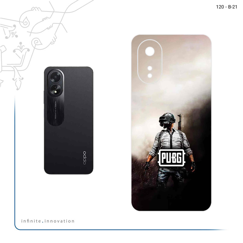 برچسب پوششی ماهوت مدل PUBG مناسب برای گوشی موبایل اپو A38