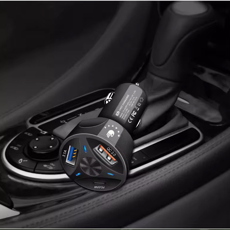 شارژر فندکی 38 وات اکی یس مدل PD1QC3USB200