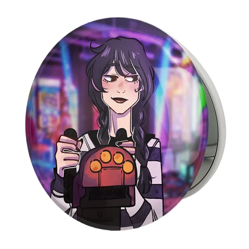 آینه جیبی خندالو طرح سریال ونزدی Wednesday مدل تاشو کد 25193 