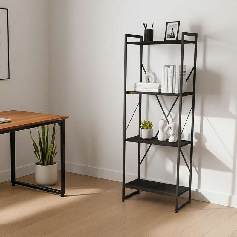 کتابخانه چهار طبقه دیزم مدل مونتاژی LIB_45×140_B