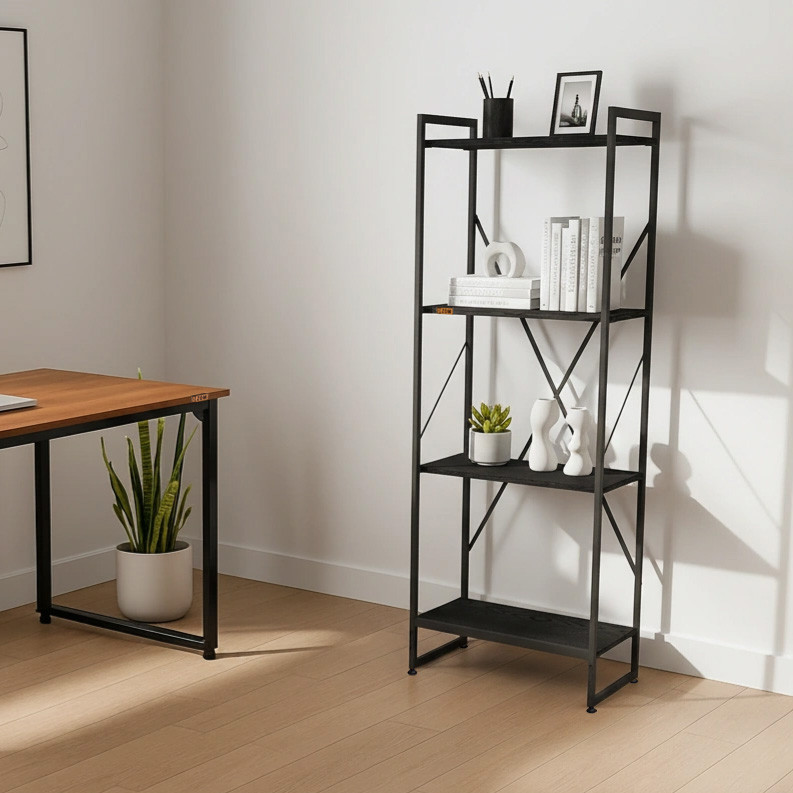 کتابخانه چهار طبقه دیزم مدل مونتاژی LIB_45×140_B