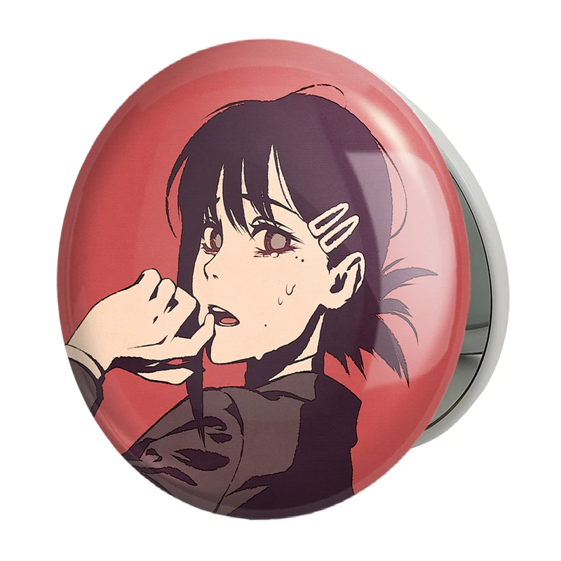 آینه جیبی خندالو طرح کوبنی انیمه مرد اره ای Chainsaw Man مدل تاشو کد 22360 