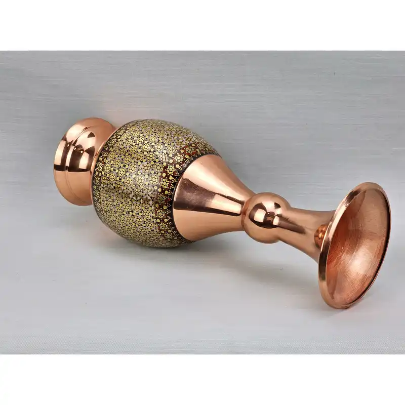 گلدان خاتم کاری مسی کد 20c