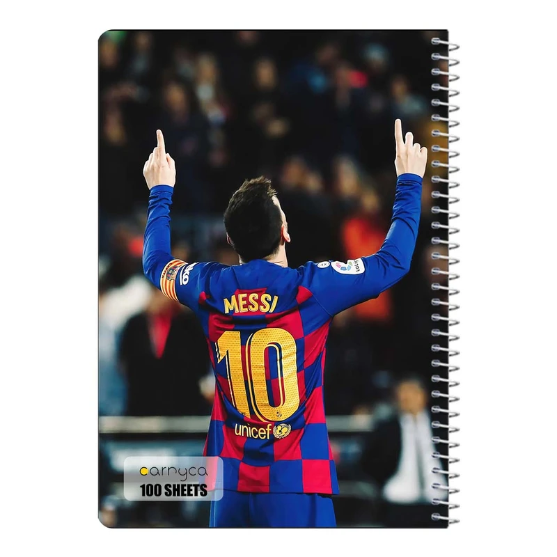 دفتر مشق 100 برگ سیمی کارنیکا طرح مسی Messi کد 68088