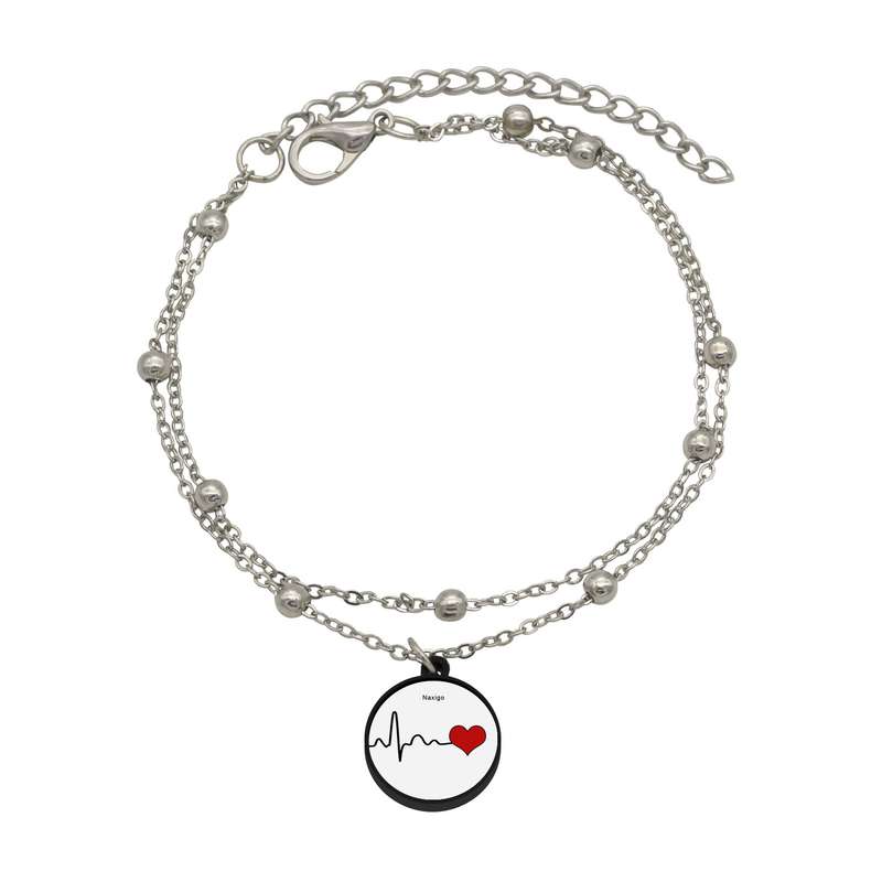 پابند زنانه ناکسیگو مدل شب تاب طرح ضربان قلب کد LB7463 پابند زنانه ناکسیگو مدل شب تاب طرح ضربان قلب کد LB7463
