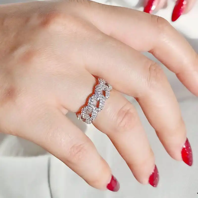 انگشتر نقره زنانه مدل BARF 01