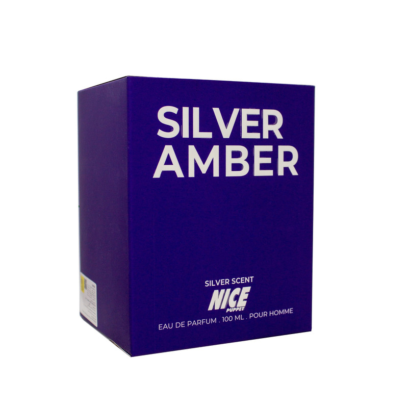 ادو پرفیوم مردانه نایس پاپت مدل Silver Scent Amber حجم 100 میلی لیتر