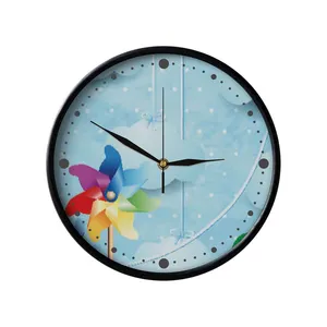 ساعت دیواری مدوپد طرح فرفره‌های رنگارنگ مدل mod00158
