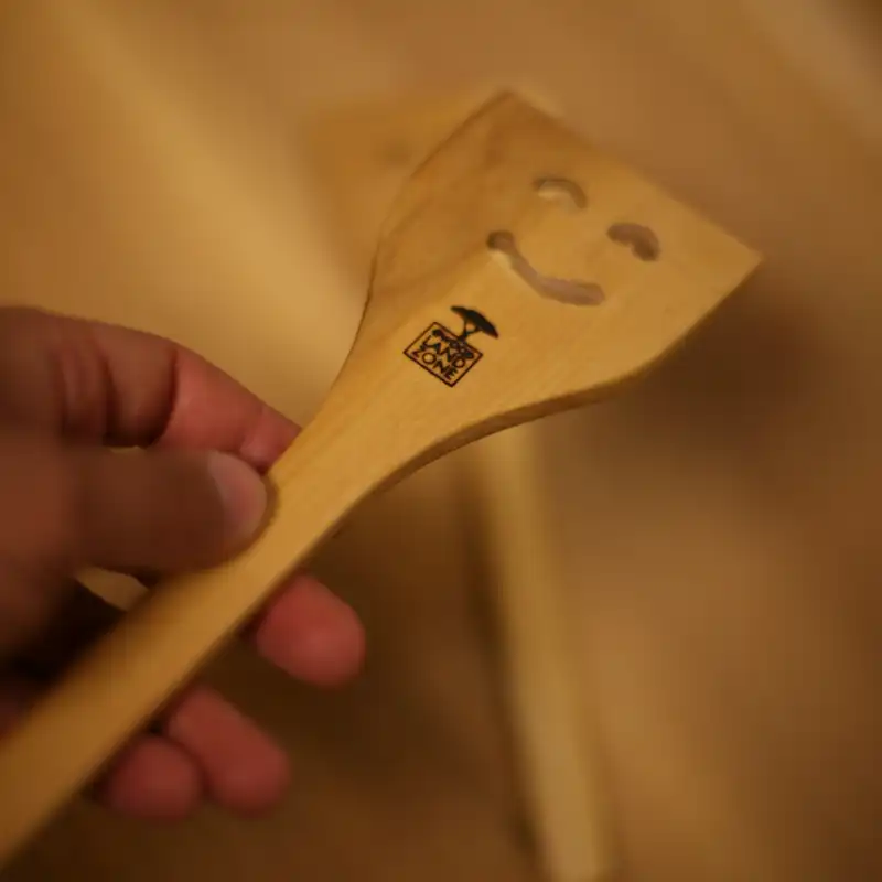 کفگیر چوبی وودلندزون مدل ایموجی مجموعه 2 عددی