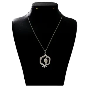 گردنبند نقره زنانه دلی جم طرح انار شب یلدا   کد D 428