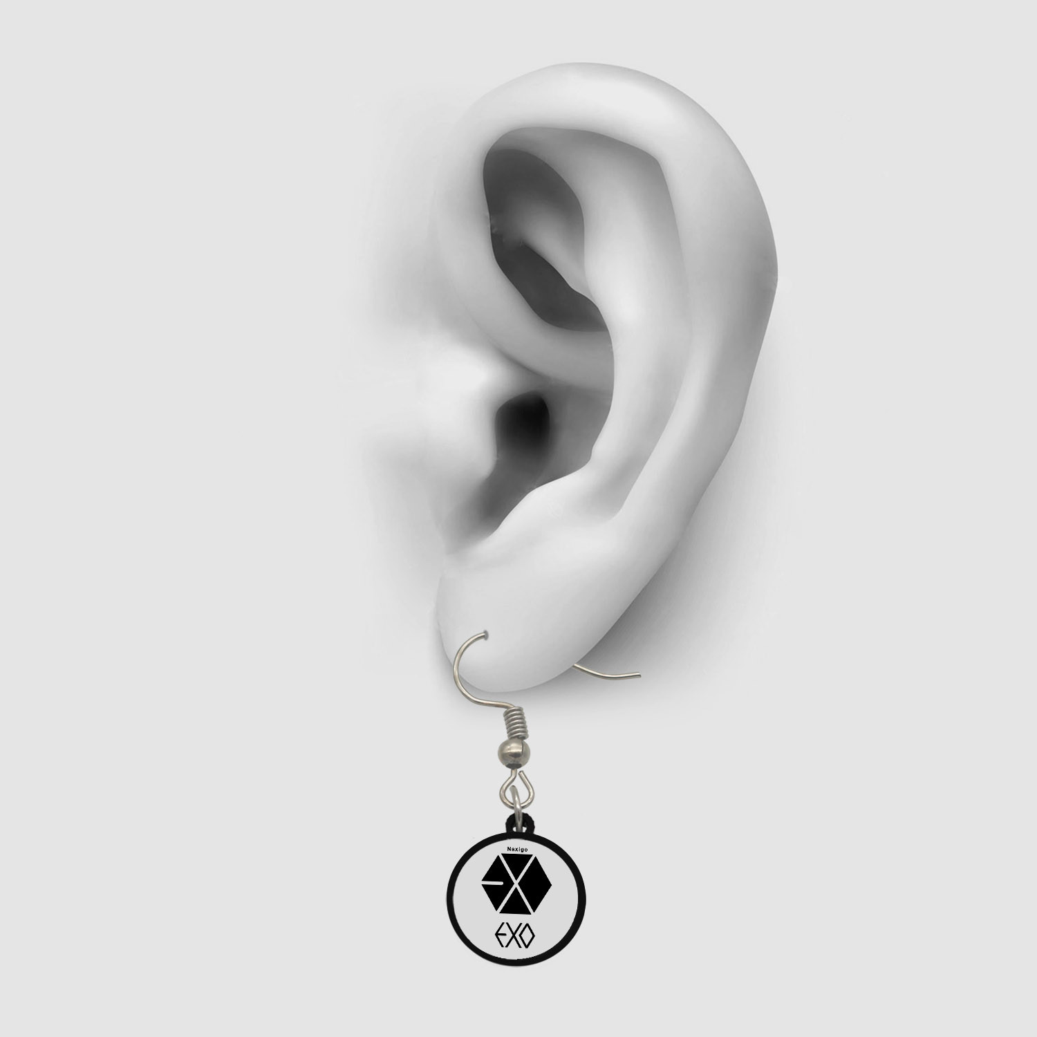 گوشواره زنانه ناکسیگو مدل شب تاب طرح EXO کد ES8148 گوشواره زنانه ناکسیگو مدل شب تاب طرح EXO کد ES8148