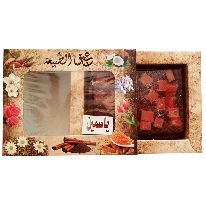 صابون شستشو عبق الطبیعه مدل گل یاسمین وزن 100 گرم صابون شستشو عبق الطبیعه مدل گل یاسمین وزن 100 گرم