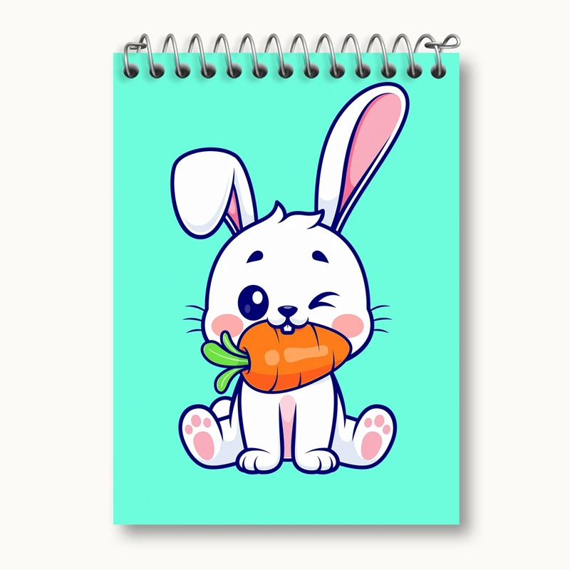 دفتر یادداشت 50 برگ خندالو مدل خرگوش کد 26225