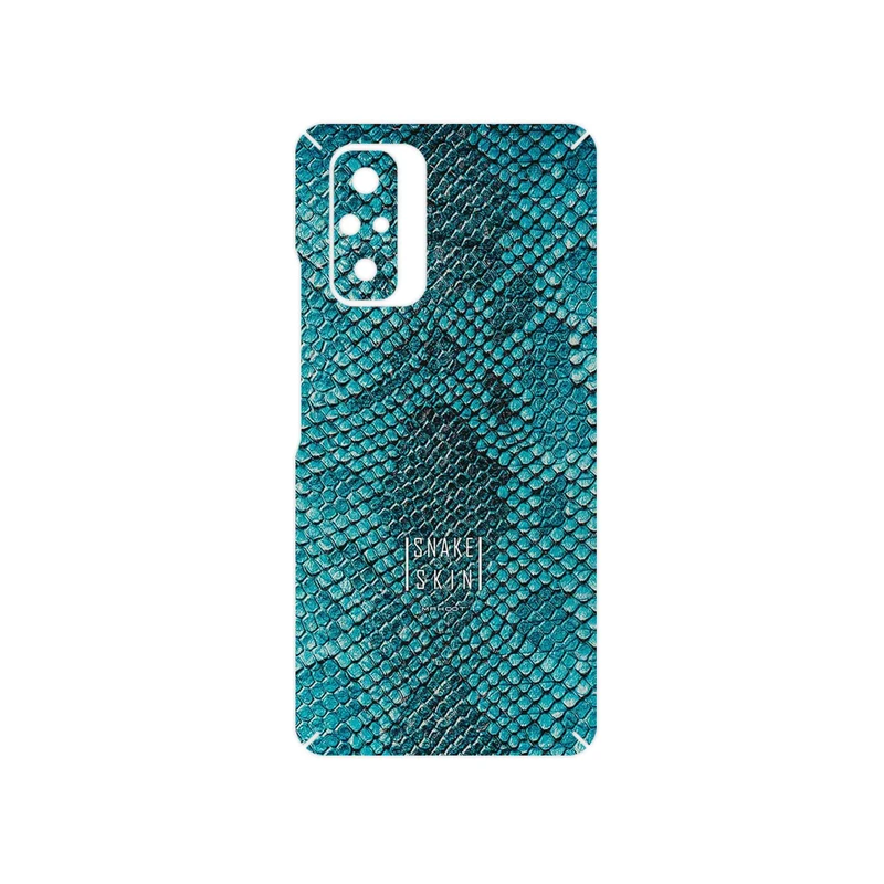 برچسب پوششی ماهوت مدل Blue Snake Skin مناسب برای گوشی موبایل شیائومی Redmi Note 10 Pro Max