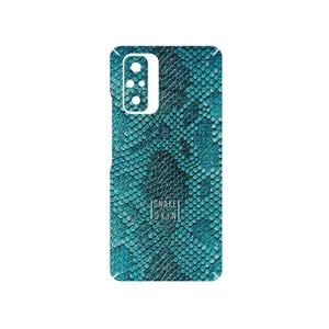 MAHOOT Blue Snake Skin Cover Sticker for Xiaomi Redmi Note 10 Pro Max