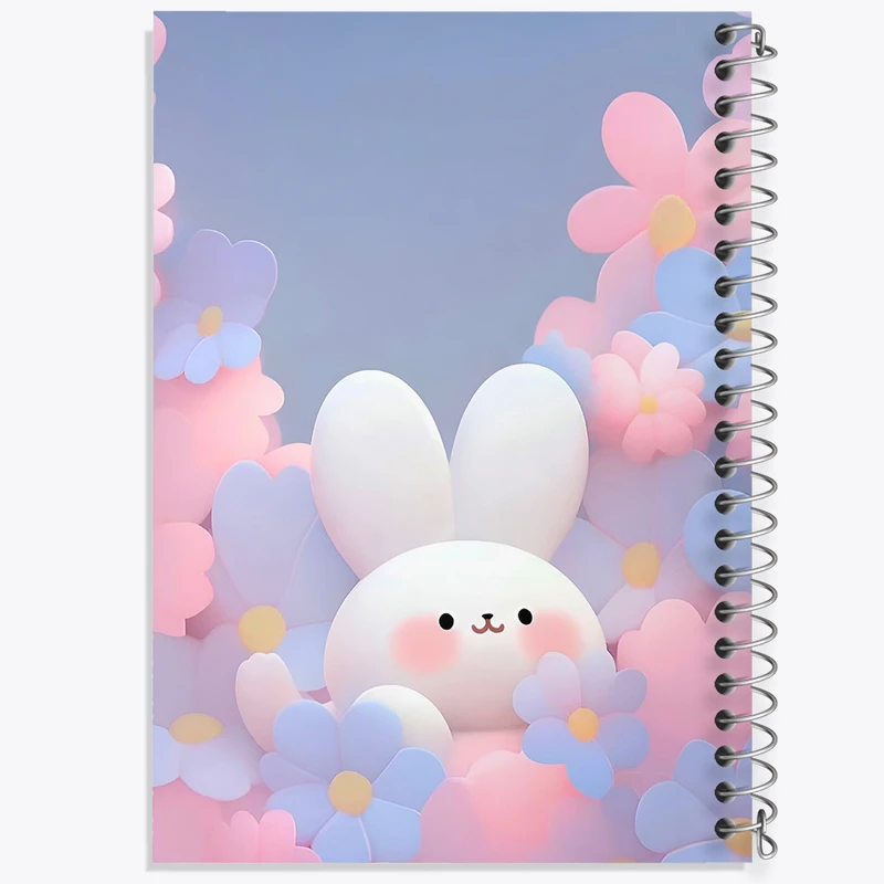 دفتر شطرنجی 50 برگ خندالو طرح خرگوش بامزه کد F5777