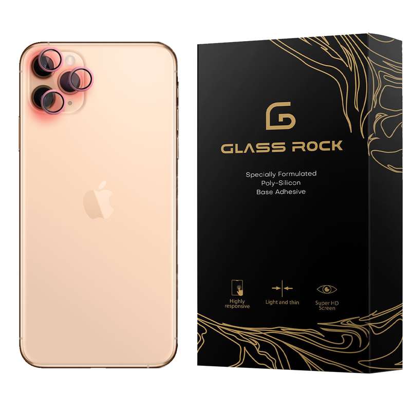 محافظ لنز دوربین گلس راک مدل LSR-Glass مناسب برای گوشی موبایل اپل iPhone 11 Pro Max