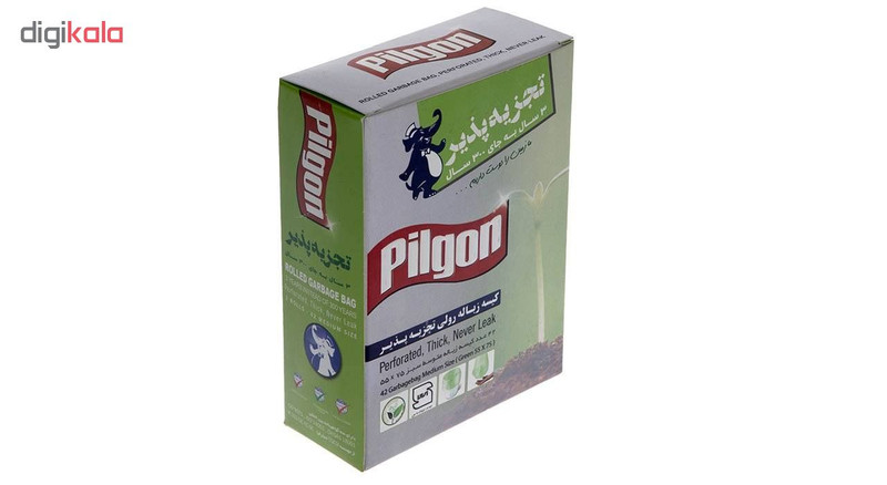 کیسه زباله پیلگون مدل M2 بسته 42 عددی مجموعه 2 عددی