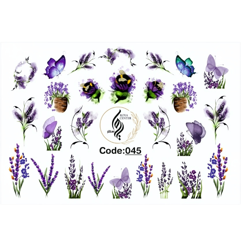 برچسب لنز ناخن مدل 045