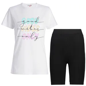 ست تی شرت و شلوارک زنانه مدل 32