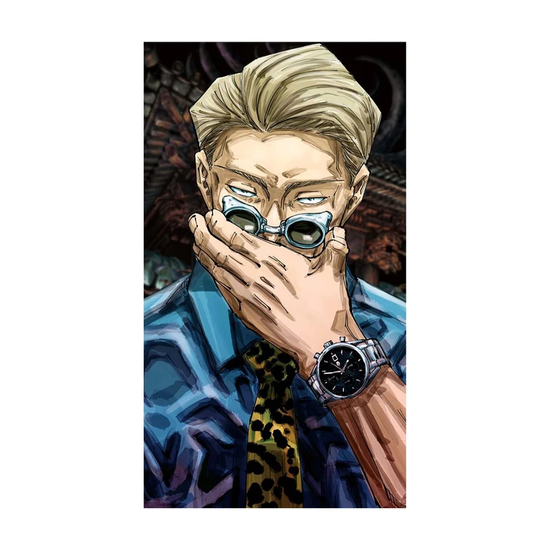 استیکر لپ تاپ و موبایل مدل انیمه طرح جوجوتسو کایسن کنتو نانامی jujutsu kaisen Kento Nanami کد 4654
