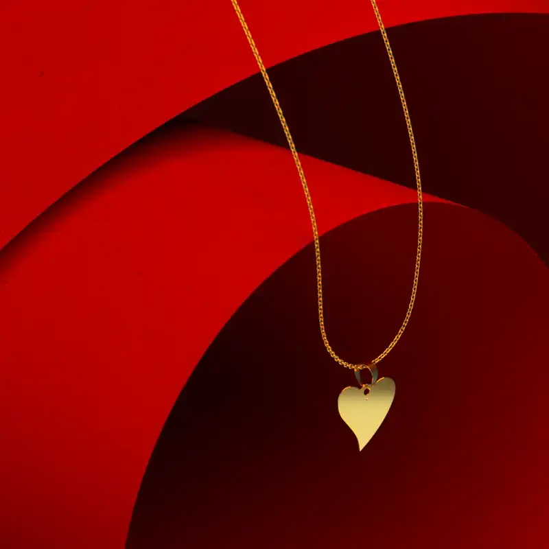 گردنبند طلا 18 عیار زنانه مدوپد مدل هندسی کد CA10677