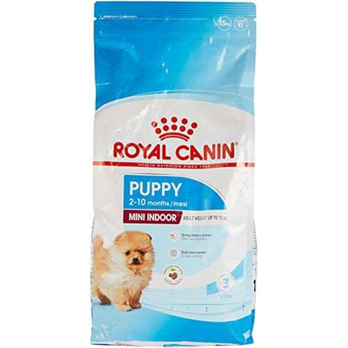 غذای خشک رویال کنین مدل مینی ایندور پاپی وزن 1.5 کیلوگرم
