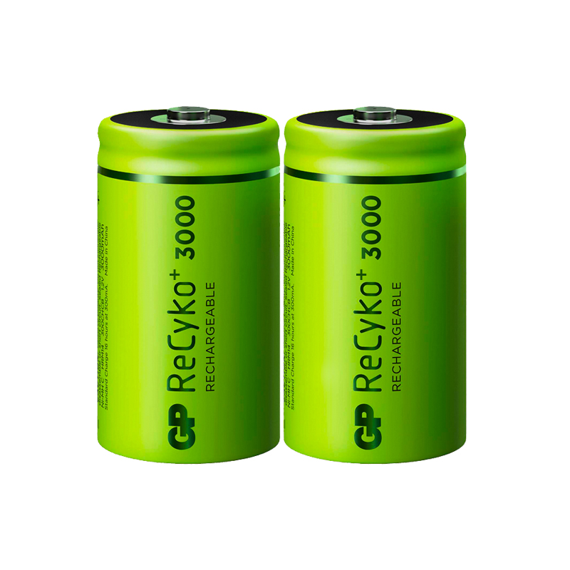 باتری C قابل شارژ جی پی مدل ReCyko+3000 بسته دو عددی