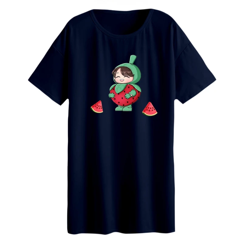 تی شرت لانگ آستین کوتاه زنانه مدل دخترک یلدایی کد 6