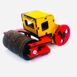 ساختنی 41 تکه خانواده باهوش مدل غلطک راهسازی