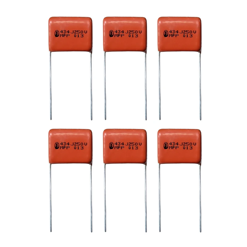 خازن 430 نانوفاراد 250 ولت مدل TPC-434250 بسته 6 عددی