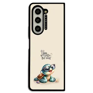 AKAM AMC-WSGZFOLD5-ANIMALS QOUTES-3 Cover For Samsung Galaxy Z Fold 5