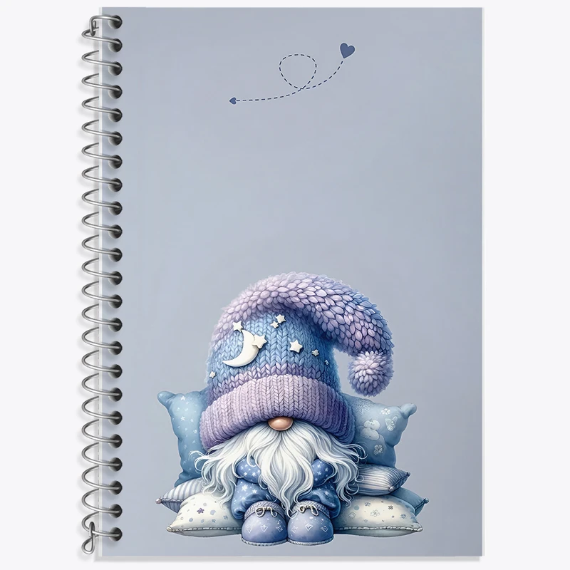 دفتر زبان 50 برگ خندالو مدل سه خط طرح کوتوله ی خوابالو کد F5857