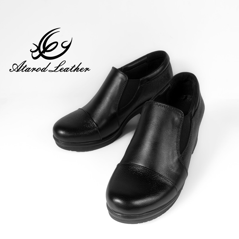 کفش زنانه چرم عطارد مدل چرم طبیعی کد SH98