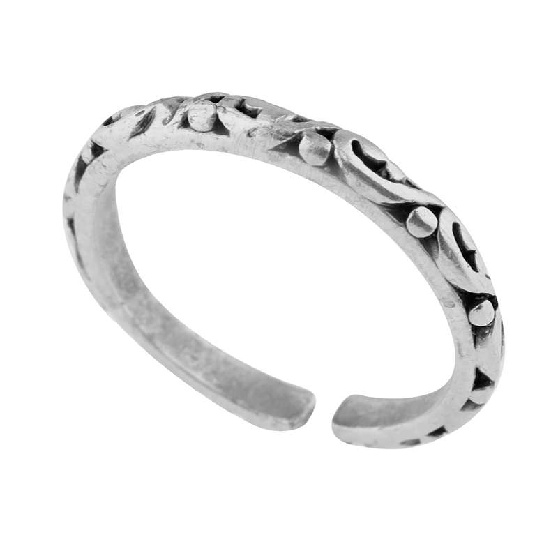 انگشتر نقره زنانه طرح اسلیمی مدل 15368