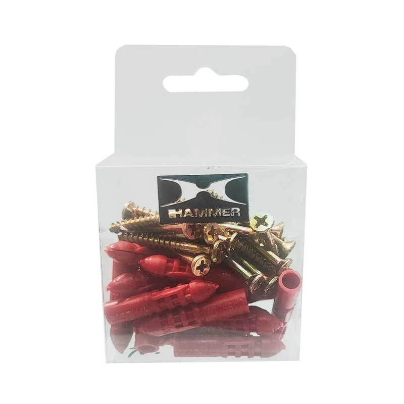 پیچ و رول پلاک هامر مدل 4cm بسته 40 عددی