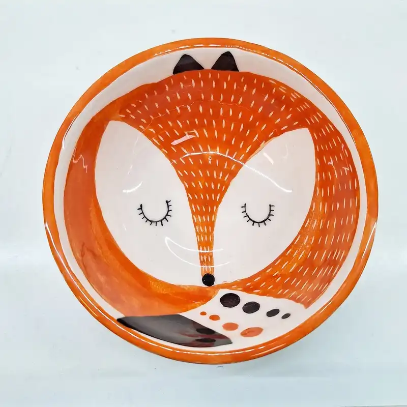 کاسه سرامیکی مدل فانتزی روباه