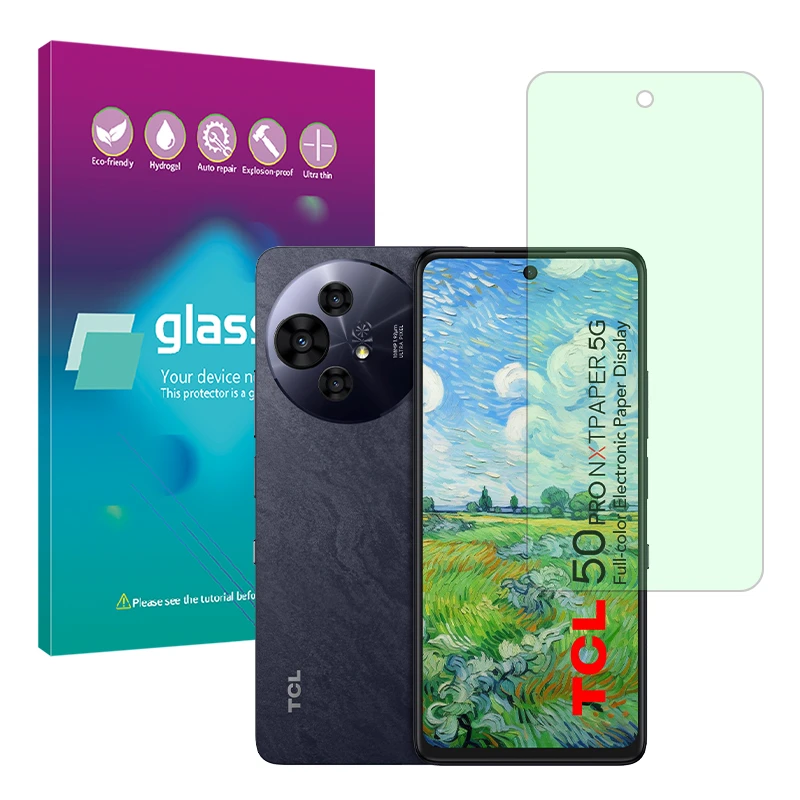 محافظ صفحه نمایش حفاظت از نور سبز گلس پرو مدل Eye Care مناسب برای گوشی موبایل تی سی ال 50 NxtPaper 5G