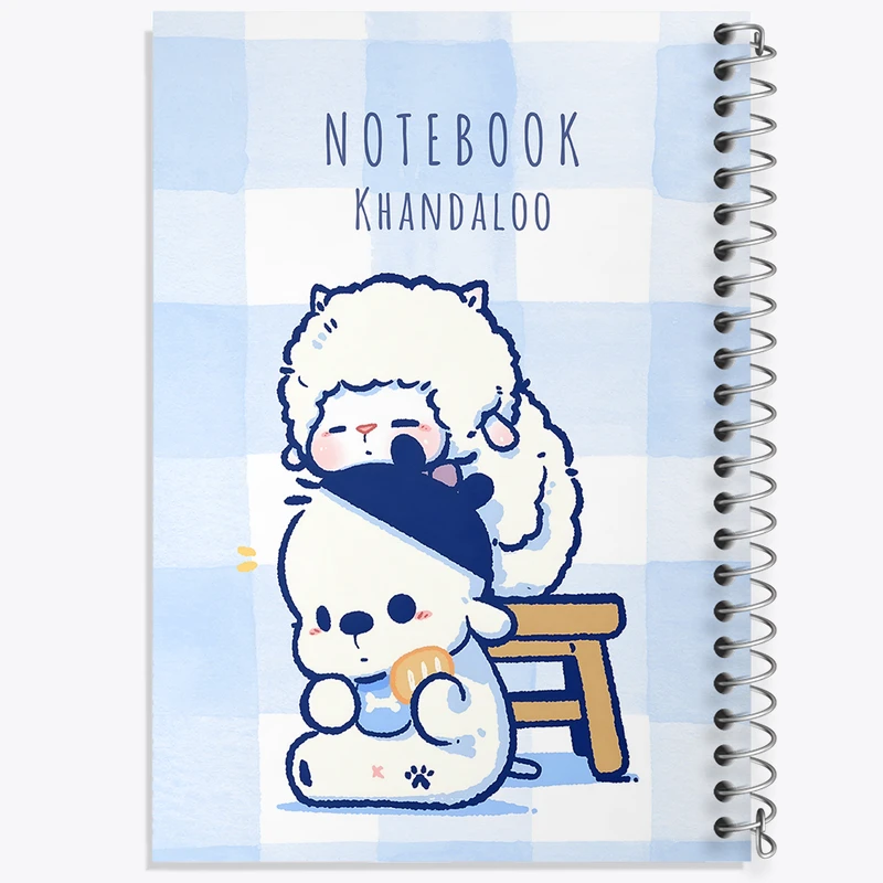 دفتر ژورنال نویسی 50 برگ خندالو مدل نقطه ای طرح گوسفند و سگ کیوت کد N4696