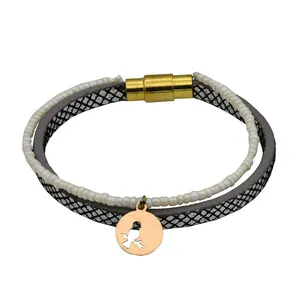 دستبند طلا 18 عیار زنانه الن نار مدل گنجشک کد EN5242971