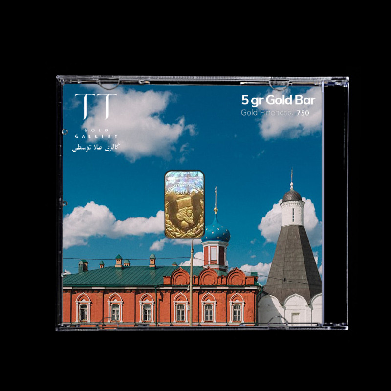 شمش طلا 18 عیار گالری طلا توسطی مدل D9F69E