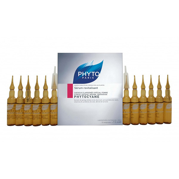 سرم احیا کننده مو فیتو مدل Phytocyane حجم 7.5 میلی لیتر بسته 12 عددی سرم احیا کننده مو فیتو مدل Phytocyane حجم 7.5 میلی لیتر بسته 12 عددی